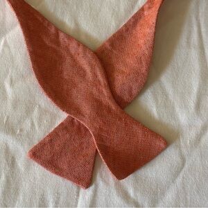 John W. Nordstrom salmon bow tie, 100% silk, adjustable 13 3/4 - 18